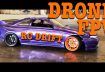RC CAR DRIFT RECORDED WITH DRONE FPV