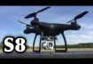 S8 wifi fpv altitude hold phone app and hard remote control drone