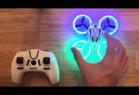 Halo Quadcopter Drone for Kids – Beginners Stunt Flier Altitude Hold Glow in the Dark LED