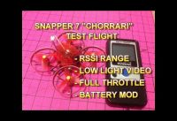 SNAPPER 7 RANGEVIDEOSPEED(MPH)BATTERY MOD TEST FLIGHT