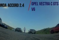 Drag race Honda Accord 2 4 vs Opel Vectra C GTS 3 2 V6 Fpv drone