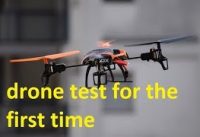 Syma X5C quadcopter first flight test – HD CAMERa تسجيل فيديو بالطائرة