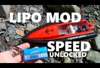 Slow RC Boat 2S 7.4 LIPO Test Run EPIC Outcome SPEED UNLOCKED Review BIKE RIDE HOME