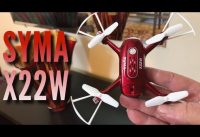 Syma X22W Drone Second Flight With Train Passing By