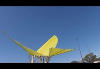 RC ornithopter Yellow Bird (bird drone) high altitude test