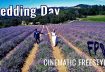 Wedding Day on a blooming lavender field in Italy – FPV drone cinematic freestyle