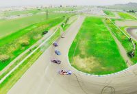 Drift training on our FIA race track. my first DJI FPV drone ✈️ flight.