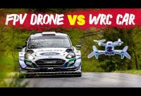 WRC Car vs FPV Drone – High Speed Chase | WRC 2021