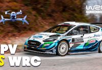 WRC Car vs FPV Drone | WRC Croatia 2021